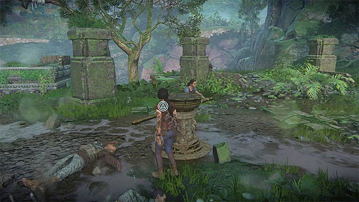 After the fight, check out the abovementioned elevation in the North-Eastern part of the ruins - - The Gatekeeper - Walkthrough - Uncharted: The Lost Legacy Game Guide