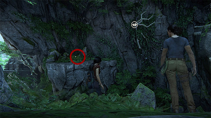 Follow the main path and climb onto the rock - - The Gatekeeper - Walkthrough - Uncharted: The Lost Legacy Game Guide