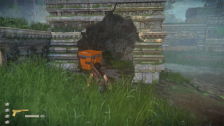You can find both of the crates while in the ruins occupied by the enemies, where there is APC - Secrets in The Gatekeeper chapter - Secrets - Uncharted: The Lost Legacy Game Guide
