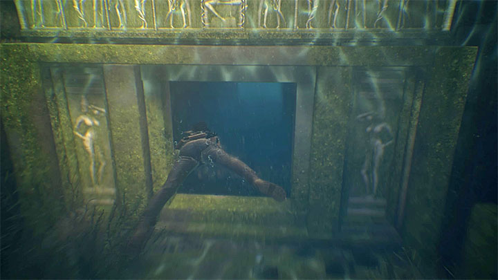 After you have explored the area and found all the collectibles, find a new spot where you can dive and swim into a small tunnel (shown in the above screenshot) - - A visit to the library - Walkthrough - Uncharted: The Lost Legacy Game Guide