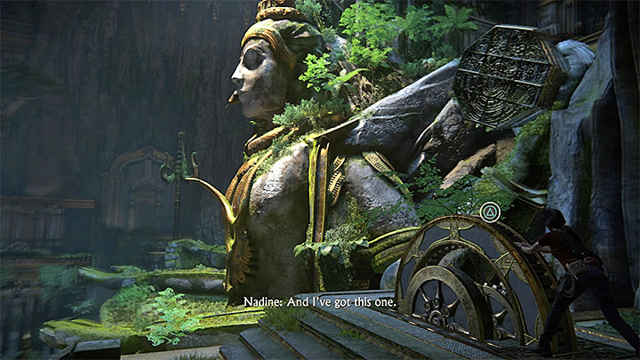 Return to Shivas statue - Solution to the puzzle with Shivas statue - Walkthrough - Uncharted: The Lost Legacy Game Guide