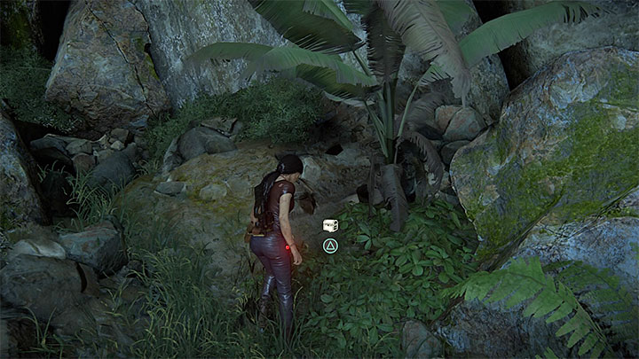 You can find this treasure after you exit the tunnel, where Chloe has to move aside the roots - The Lost Legacy All Secrets - Secrets - Uncharted: The Lost Legacy Game Guide