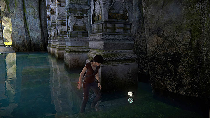 The treasure is in the flooded chamber where you have taken the above photo - The Lost Legacy All Secrets - Secrets - Uncharted: The Lost Legacy Game Guide