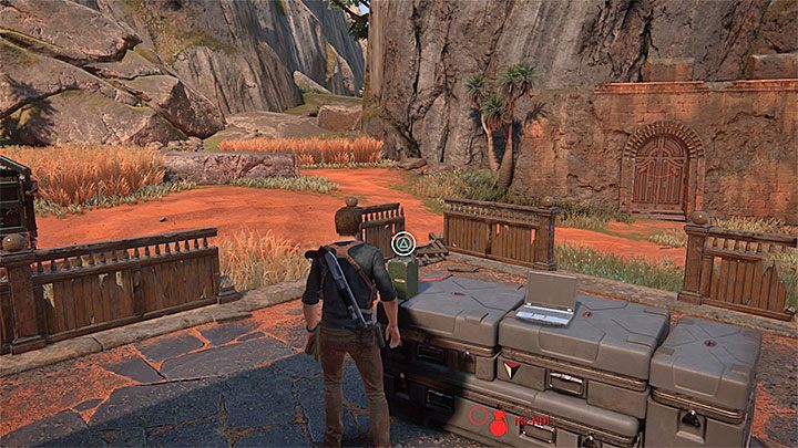 Once the battle is over, look around for the detonator presented in the picture - Uncharted 4: Chapter 10 The Twelve Towers - treasure list - Treasures - Uncharted 4: A Thiefs End Game Guide