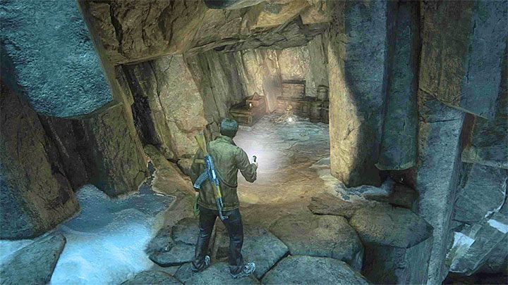 Start by investigating the right cage with a sing on it; this will unlock the first entry - Uncharted 4: Chapter 9 Those Who Prove Worthy - walkthrough - Walkthrough - Uncharted 4: A Thiefs End Game Guide