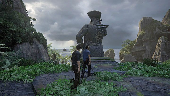 You have to climb onto the back of Averys statue - Uncharted 4: Chapter 12 At Sea - walkthrough - Walkthrough - Uncharted 4: A Thiefs End Game Guide