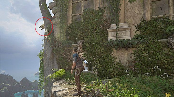 Walk by carefully, by the wall, and reach the building exit - Uncharted 4: Chapter 14 Join Me in Paradise - walkthrough - Walkthrough - Uncharted 4: A Thiefs End Game Guide
