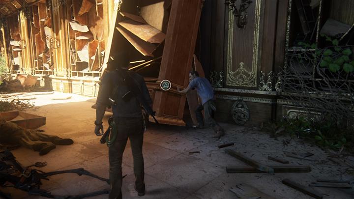 Push the chest of drawers over and use the lever behind it - Uncharted 4: Chapter 15 The Thieves of Libertalia - walkthrough - Walkthrough - Uncharted 4: A Thiefs End Game Guide