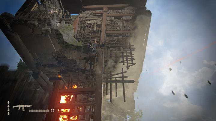 Climb over the remains of the tower and avoid enemy fire - Uncharted 4: Chapter 15 The Thieves of Libertalia - walkthrough - Walkthrough - Uncharted 4: A Thiefs End Game Guide