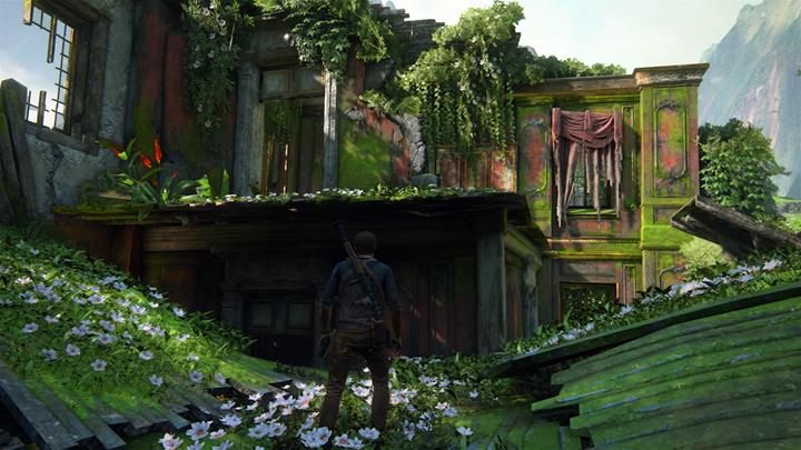 Inside the building, thee is a journal note. After you collect it, climb to the rooftop - Uncharted 4: Chapter 18 New Devon - walkthrough - Walkthrough - Uncharted 4: A Thiefs End Game Guide