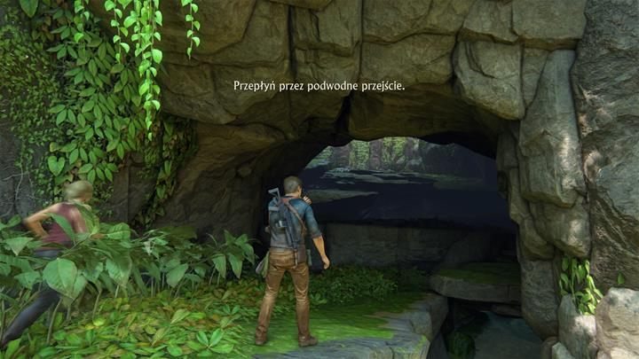 Cross the stone entrance and jump into the water - Uncharted 4: Chapter 18 New Devon - walkthrough - Walkthrough - Uncharted 4: A Thiefs End Game Guide