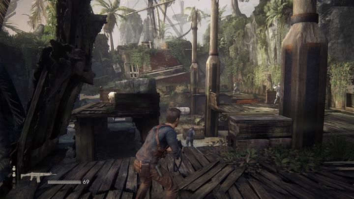 This is the longest shooting sequence in the game. Remember to replenish your ammo on a regular basis - Uncharted 4: Chapter 20 No Escape - walkthrough - Walkthrough - Uncharted 4: A Thiefs End Game Guide