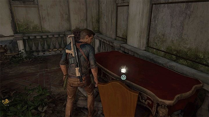 Walk into the small room - Uncharted 4: Chapter 14 Join Me in Paradise - treasure list - Treasures - Uncharted 4: A Thiefs End Game Guide
