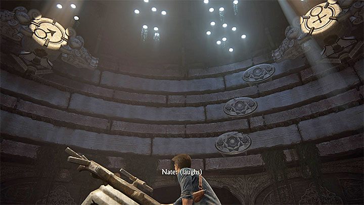 If you have taken all of the steps correctly, Sam should speak (otherwise, reload the last checkpoint and try again) - Uncharted 4: Harder puzzles - solution, walkthrough - Secrets and puzzles - Uncharted 4: A Thiefs End Game Guide