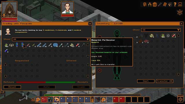 To create an item, you first need to obtain an appropriate blueprint so that you now how to connect the parts - Crafting mode | Crafting and trading - Crafting and trading - Underrail Game Guide
