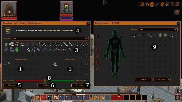 As you can see, there are quite a lot of things in the trade tab - Trade | Crafting and trading - Crafting and trading - Underrail Game Guide