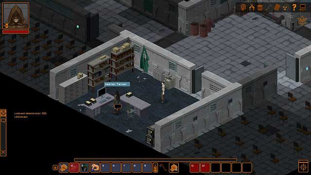 The person that you need to talk to is Hadrian Tanner, who will explain to you the current situation in the base - Good start | Crafting and trading - Crafting and trading - Underrail Game Guide