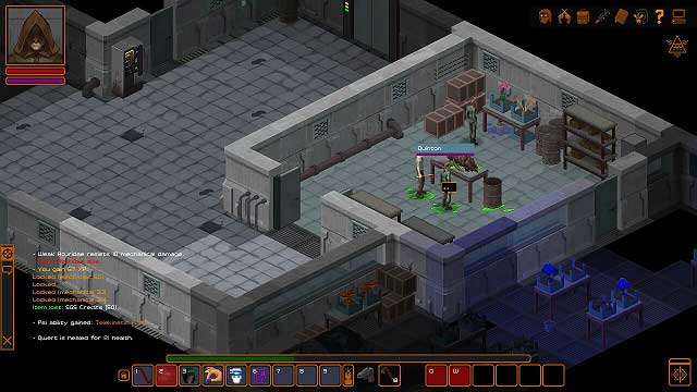 Talk to Quinton, who will tell you something about the experiments that hes running - Good start | Crafting and trading - Crafting and trading - Underrail Game Guide