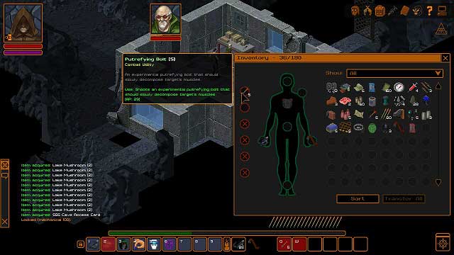 Before you head north to gather samples for Quinton, make sure that you equipped the crossbow and are using Putrefying Bolts, without which you will be unable to complete this mission - Good start | Crafting and trading - Crafting and trading - Underrail Game Guide