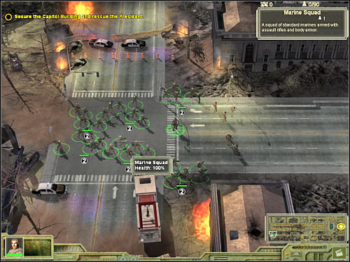 Select your units and start moving east - Mission 1 - part 1 - Prelude - Universe at War: Earth Assault - Game Guide and Walkthrough