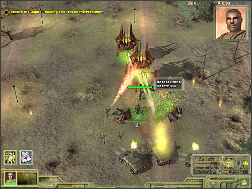 Make sure that your army is moving east - Mission 1 - part 2 - Prelude - Universe at War: Earth Assault - Game Guide and Walkthrough