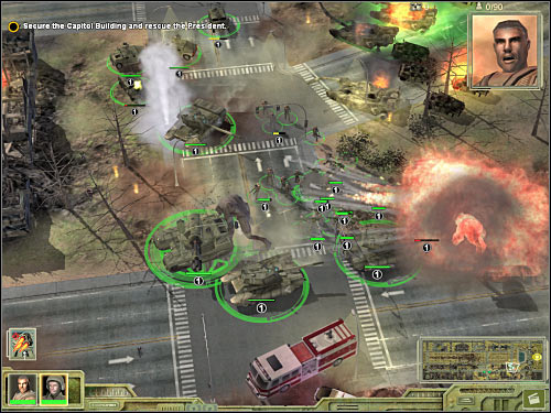 Once the monsters are gone, start moving east, however you will be allowed to turn to north-east - Mission 1 - part 2 - Prelude - Universe at War: Earth Assault - Game Guide and Walkthrough