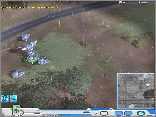 Now you will have to start moving south - Mission 2 - part 2 - Novus - Universe at War: Earth Assault - Game Guide and Walkthrough