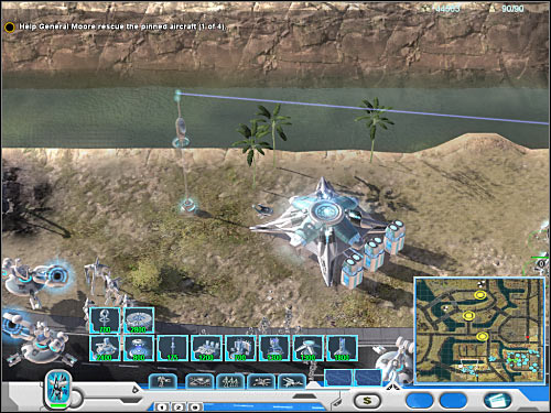 Now you will have to order your army to go north, because that's where you'll be able to find the second landing site - Mission 5 - part 2 - Novus - Universe at War: Earth Assault - Game Guide and Walkthrough