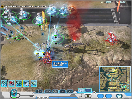 Third objective: Defeat the walkers guarding the Material Uplink - Mission 5 - part 2 - Novus - Universe at War: Earth Assault - Game Guide and Walkthrough