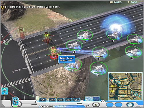 Now you will have to transport your army over to the western island - Mission 5 - part 2 - Novus - Universe at War: Earth Assault - Game Guide and Walkthrough