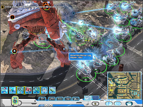 Start moving south - Mission 5 - part 2 - Novus - Universe at War: Earth Assault - Game Guide and Walkthrough