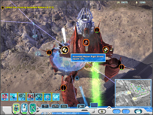 Obviously you will have to disable both shields - Mission 7 - part 2 - Novus - Universe at War: Earth Assault - Game Guide and Walkthrough