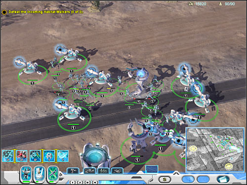 It's going to get a little easier to take down Habitat Walkers - Mission 7 - part 2 - Novus - Universe at War: Earth Assault - Game Guide and Walkthrough