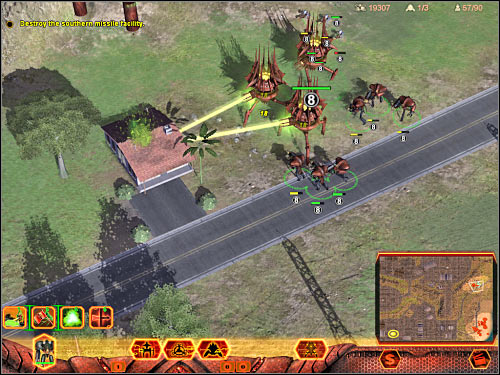 Remember that you'll have to be well prepared before you give the order to proceed with the assault - Mission 2 - part 2 - Hierarchy - Universe at War: Earth Assault - Game Guide and Walkthrough