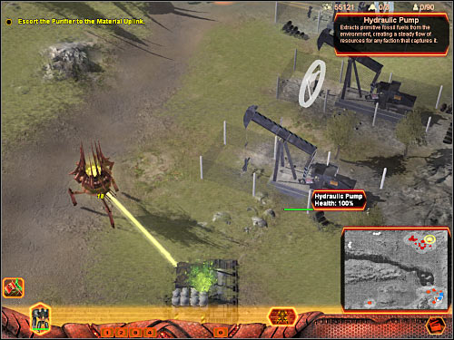 Fourth objective: Defend Nufai and the Purifier while Nufai activates the Material Uplink - Mission 4 - part 2 - Hierarchy - Universe at War: Earth Assault - Game Guide and Walkthrough