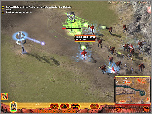 The final phase of this mission is going to be relatively simple - Mission 4 - part 2 - Hierarchy - Universe at War: Earth Assault - Game Guide and Walkthrough