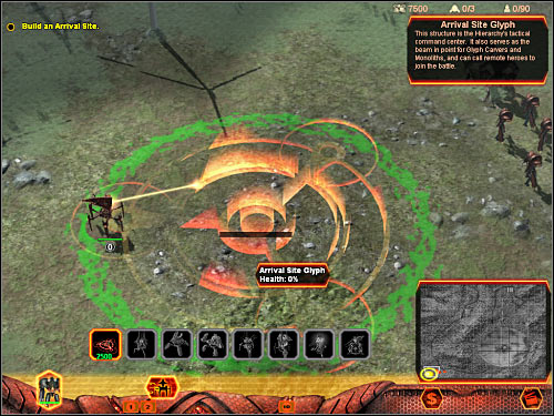 Second objective: Escort Orlok to the transmitter and activate it - Mission 6 - part 1 - Hierarchy - Universe at War: Earth Assault - Game Guide and Walkthrough