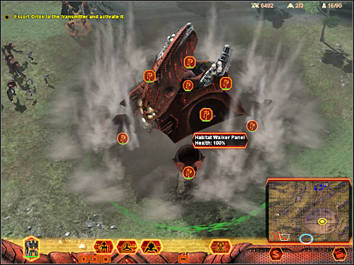 You will probably have to defend yourself against a few attacks in just a few minutes - Mission 6 - part 1 - Hierarchy - Universe at War: Earth Assault - Game Guide and Walkthrough