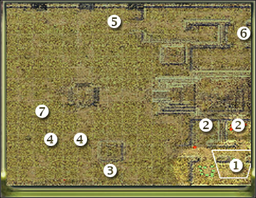 Map legend - Mission 1 - part 1 - Masari - Universe at War: Earth Assault - Game Guide and Walkthrough