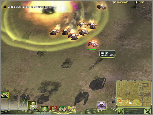 You should take your time to familiarize yourself with the layout of your new base - Mission 1 - part 1 - Masari - Universe at War: Earth Assault - Game Guide and Walkthrough