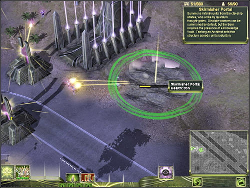 Obviously you will have to start building your army - Masari - Mission 2 - Masari - Universe at War: Earth Assault - Game Guide and Walkthrough