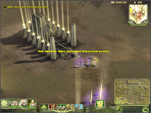 Choose your Architect units, because you will have to build some additional structures in order to ensure a proper expansion of your base - FINAL MISSION - part 1 - Masari - Universe at War: Earth Assault - Game Guide and Walkthrough