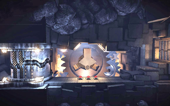 Once the next gate opens, move further until you reach the last puzzle of this level [#14] - Underground - Walkthrough - Unmechanical - Game Guide and Walkthrough