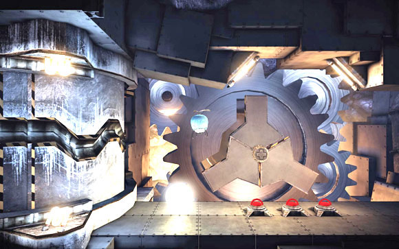 In order to put all parts in correct configuration, you have to pull twice the middle piston - Underground - Walkthrough - Unmechanical - Game Guide and Walkthrough