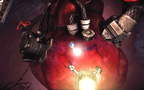 Before you go any further, do not forget to take the shiny sphere with you - Pacemaker part 1: Map - Tunnel 1 - Walkthrough - Unmechanical - Game Guide and Walkthrough