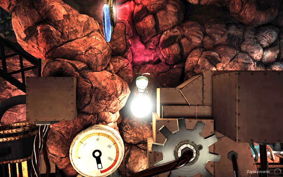 When the sphere gets to the end, go to the left and catch it - Mines - Walkthrough - Unmechanical - Game Guide and Walkthrough