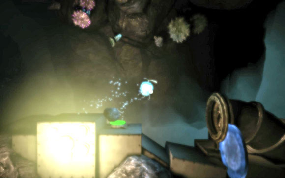 Stay at the bottom all the time, until you reach the tunnel [#4] with button next to it - Pacemaker part 2: Map - Tunnel 3 - Walkthrough - Unmechanical - Game Guide and Walkthrough