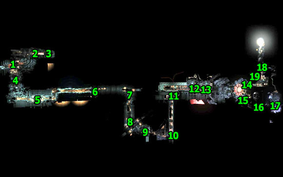 Illustrative map of level - Factory - Walkthrough - Unmechanical - Game Guide and Walkthrough