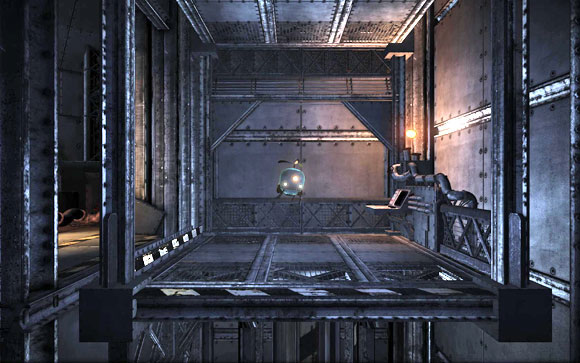 Once you made it through fans, go to the right - Factory - Walkthrough - Unmechanical - Game Guide and Walkthrough