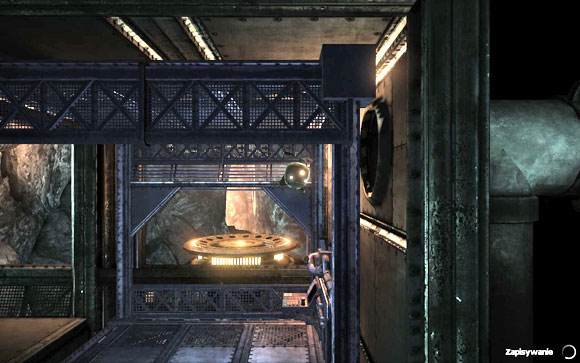 When the elevator stops, fly to the channel on the right [#11] - Factory - Walkthrough - Unmechanical - Game Guide and Walkthrough